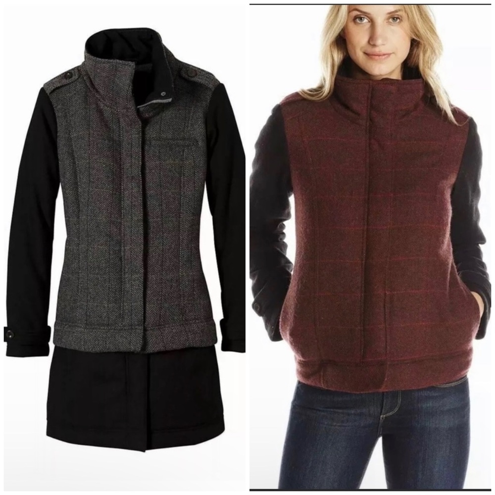 PrAna Wool Blended CAPRISE CONVERTIBLE JACKET XS